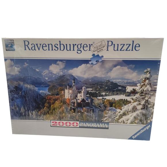 Ravensburger 2000 Piece Panorama Jigsaw Puzzle Neuschwanstein Castle Sealed - Picture 1 of 5